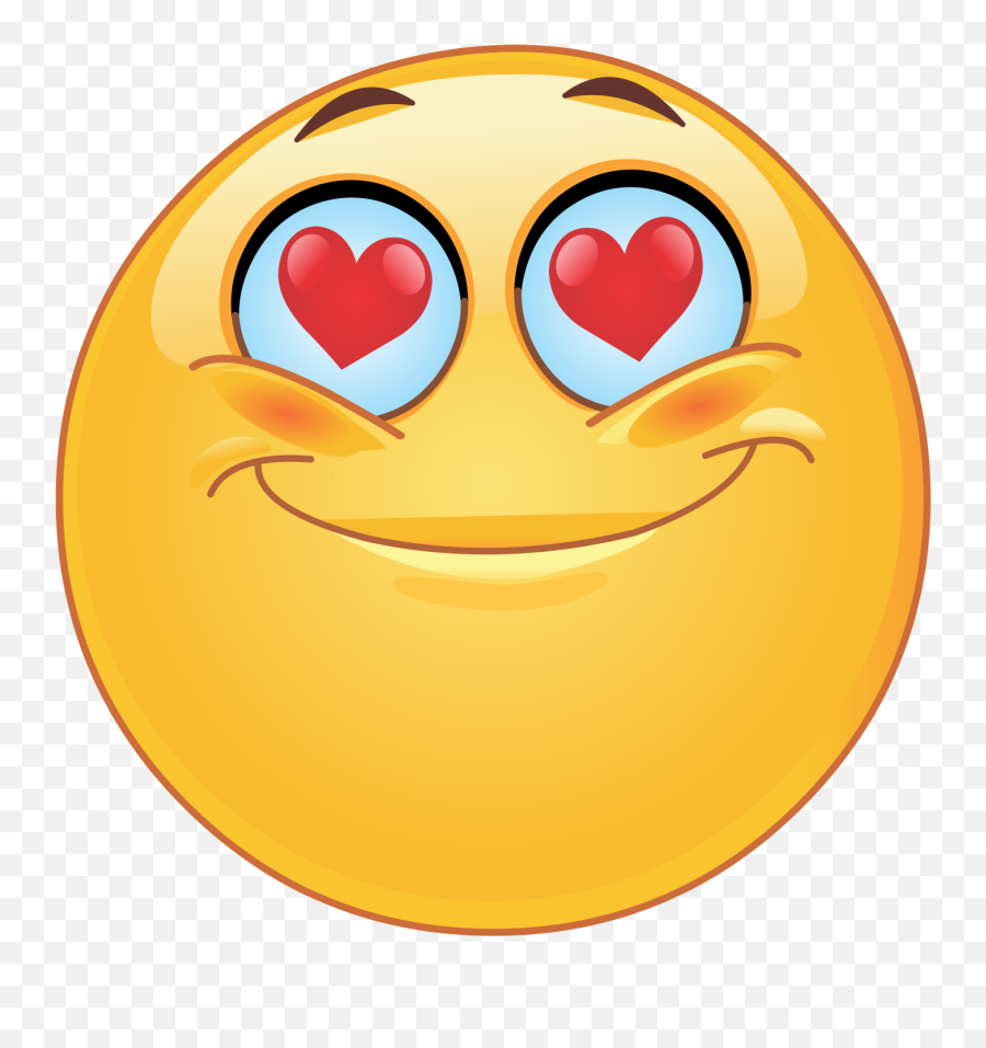 Heart Eyes Emoji Decal - Love Emoticon,Heart Eyes Emoji Png