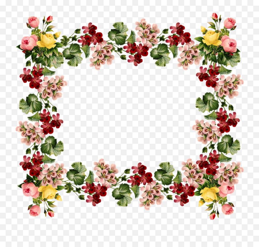 Vintage Frames And Borders - Collected Poems Of Emily Vintage Floral Border Free Emoji,Emily Dickinson Poems As Emojis