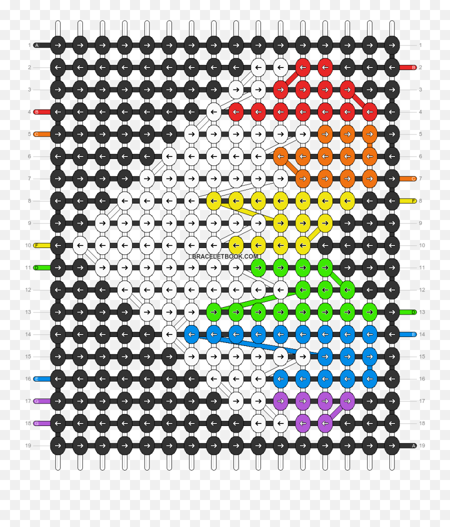 Alpha Pattern 18222 Braceletbook - Among Us Bracelet Pattern Emoji,Facebook Barf Emoji
