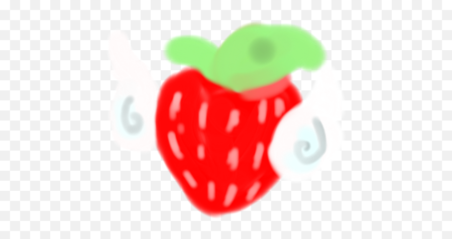 Winged Strawberry From Celeste Rlayer Emoji,Strawberry Emoji