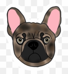 Frenchie Stickers U2013 Oh - Ily Emoji,Scratch Head Emoji