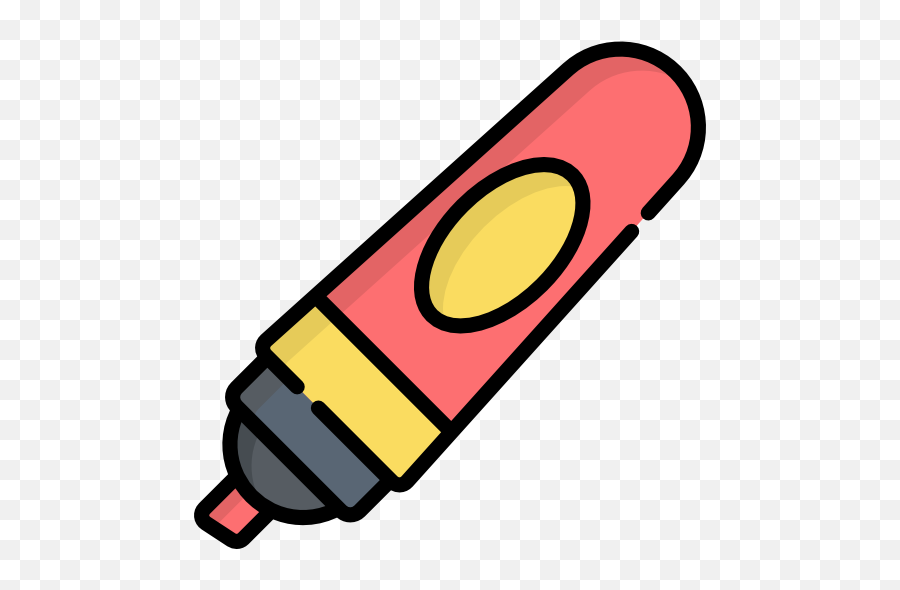 Highlighter - Free Education Icons Emoji,Red Marker Emoji