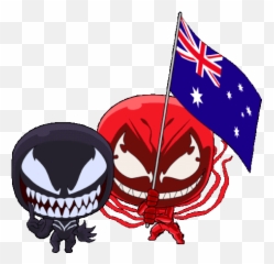 Venom Australia Sticker - Venom Australia Australian Flag Emoji,Emoji De Hueso