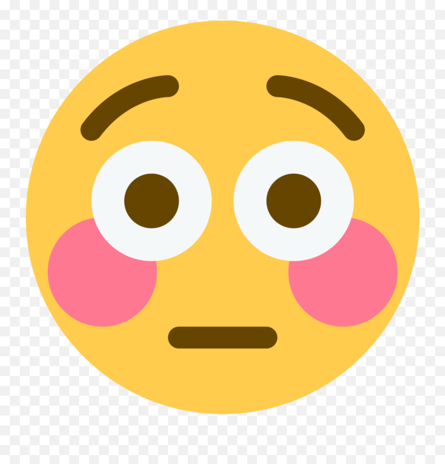 Flushed Face Emoji - Flushed Face Emoji,Pleading Emoji