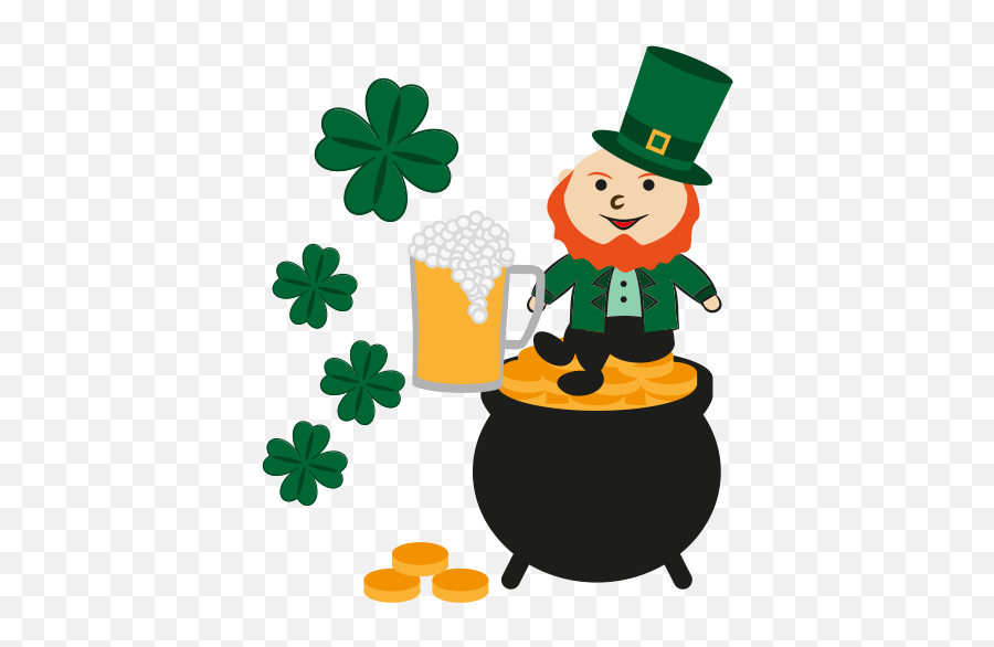 Gold Happy Irish Irish Pot - Ireland Png Icon Emoji,St Patrick's Day Emoji