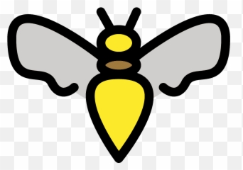 Honeybee Emoji Clipart - Abeille Emoji,Bee Emoji Transparent