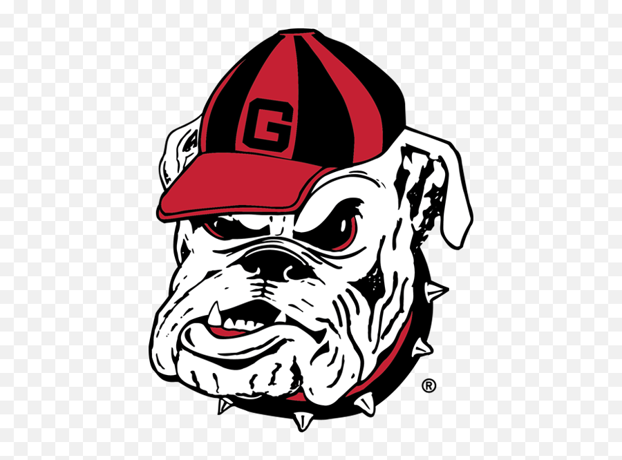 Uga Stickers - Georgia Bulldog Head Logo Emoji,Georgia Bulldog Emoji