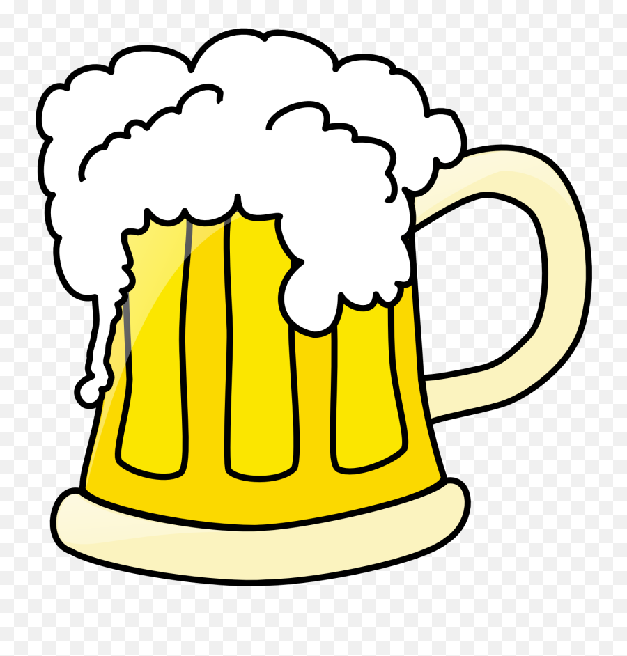 Beer Mug Black And White Png Svg Clip Art For Web - Beer Clip Art Emoji,Beer Mug Emoji