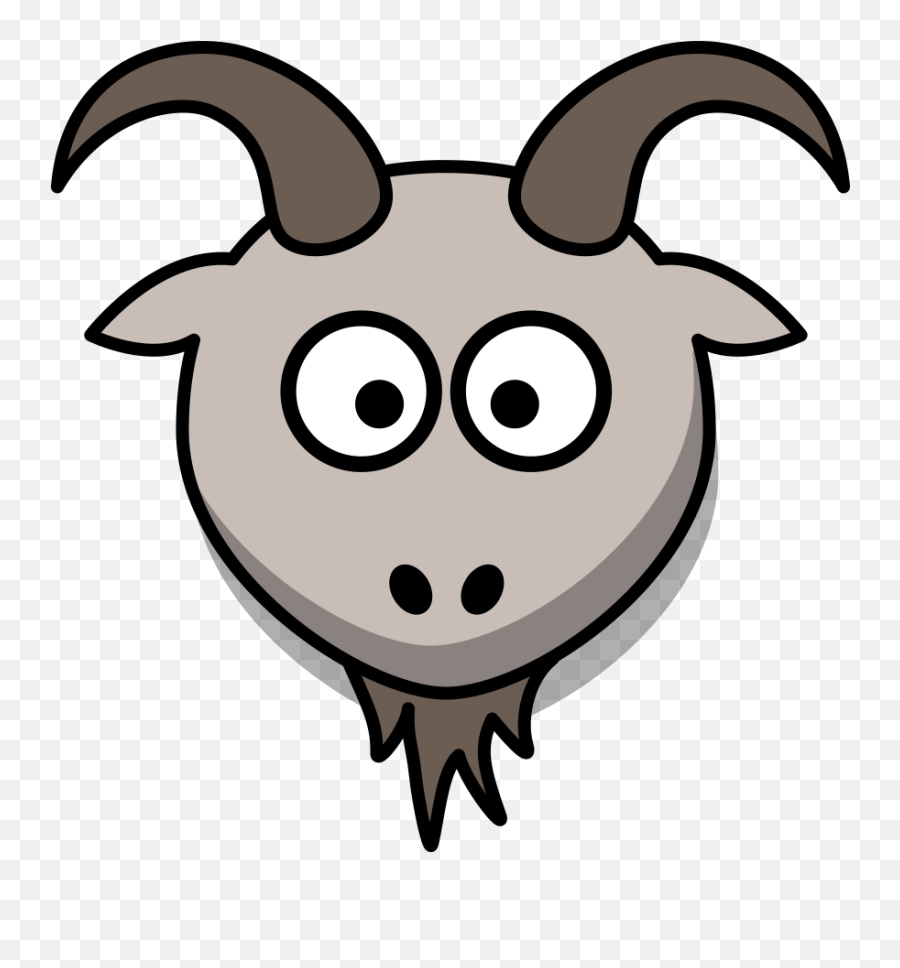 Cartoon Goat Head Transparent Png Image - Goat Face Clipart Emoji,Goat Head Emoji