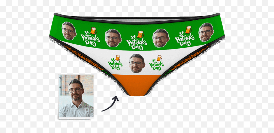 Custom Panties Put Any Faces You Want On It - Happy Emoji,Thong Emoticon