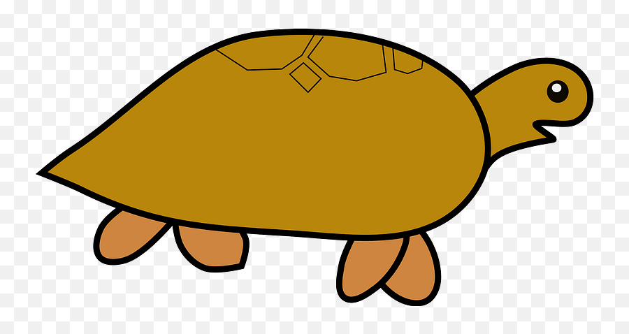 Cartoon Brown Turtle Clipart - Big Emoji,Turtle Shell Emoji