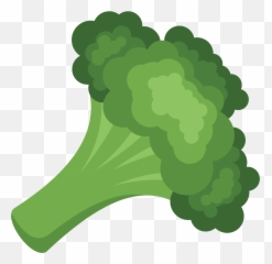 Broccoli Floret Clipart - Cartoon Broccoli Png Emoji,Broccoli Emoji Png