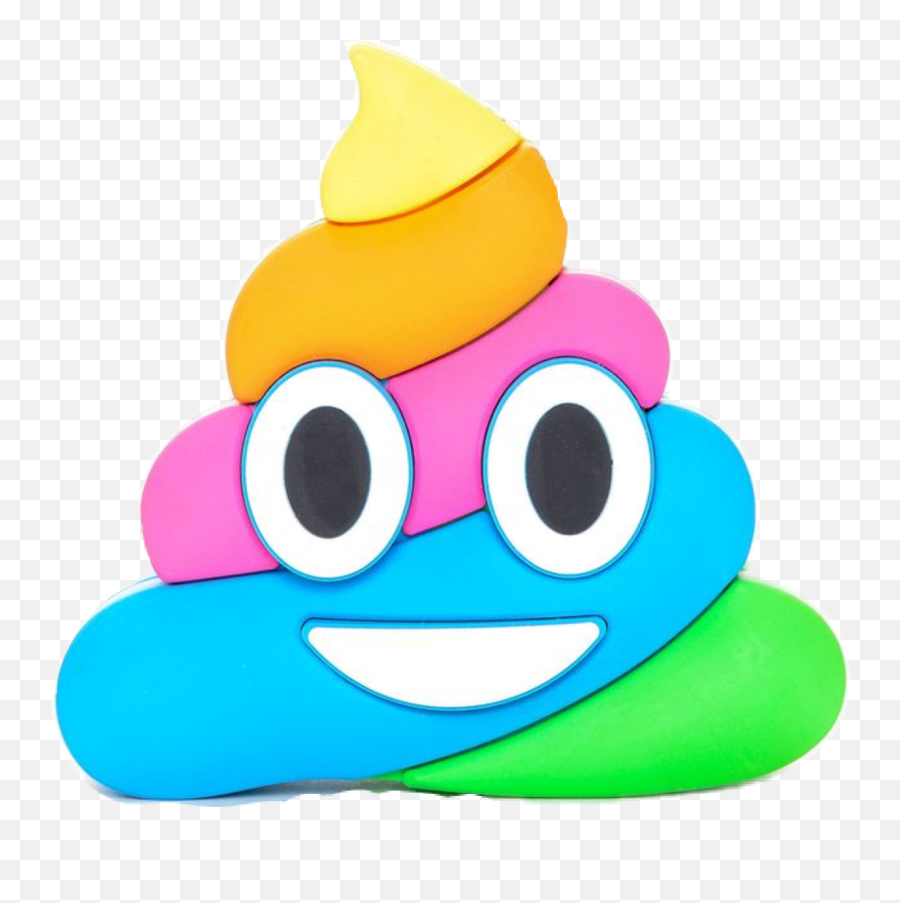 Vector Poop Emoji Png Transparent Image - Rainbow Poop Emoji Png,Emoji Caca