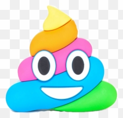 Vector Poop Emoji Png Transparent Image - Rainbow Poop Emoji Png,Emoji Caca