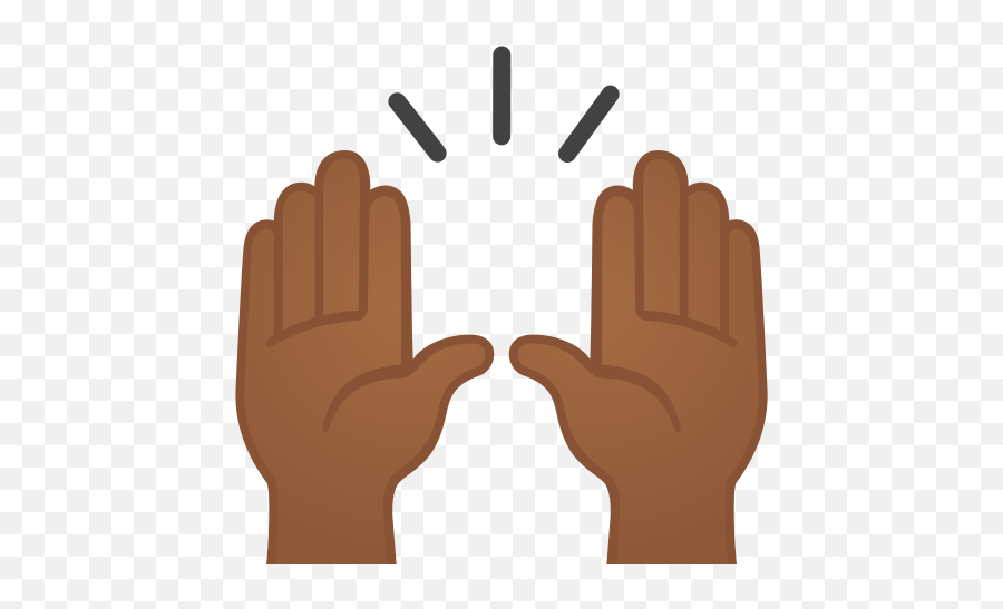Medium - Black Praise Hands Emoji,Hand Emoji
