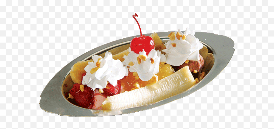 Download Mini All - American Banana Split Banana Split Png Emoji,Banana Peel Emoji