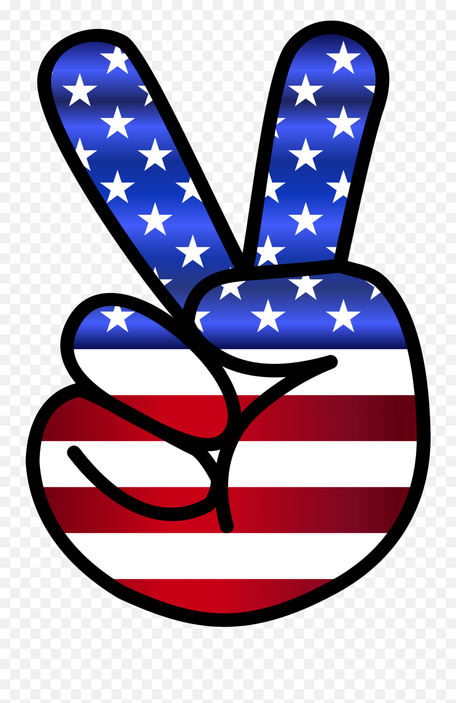 American Peace Hand Sign - Peace Sign American Flag Meaning Emoji,Peace Sign Emoji