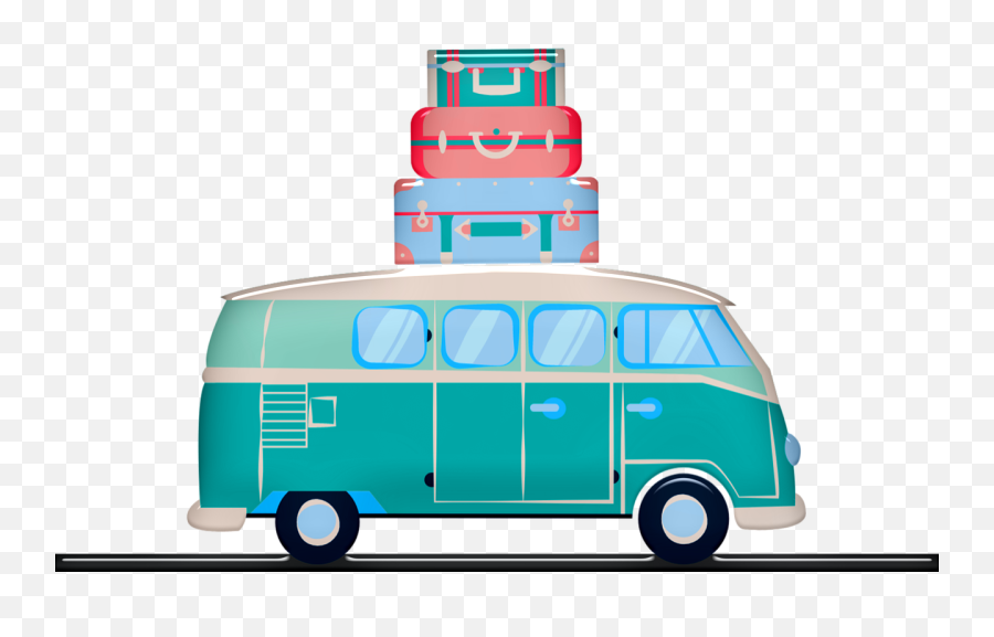 Free Hippie Van Illustrations - American Dream Laureline Eliot Emoji,Luggage Car Emoticon