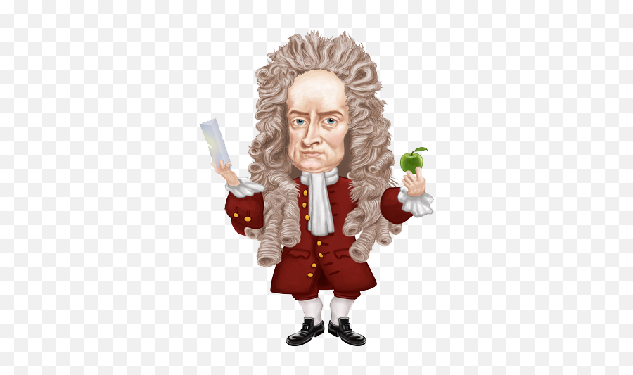 Isaac Newton - Isaac Newton Apple Png Emoji,Newton's Law Of Emotion Meme
