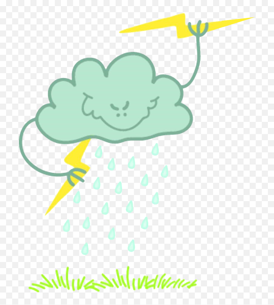Lightning Thunderstorm Cloud - Dot Emoji,Thunderstrom Emoji