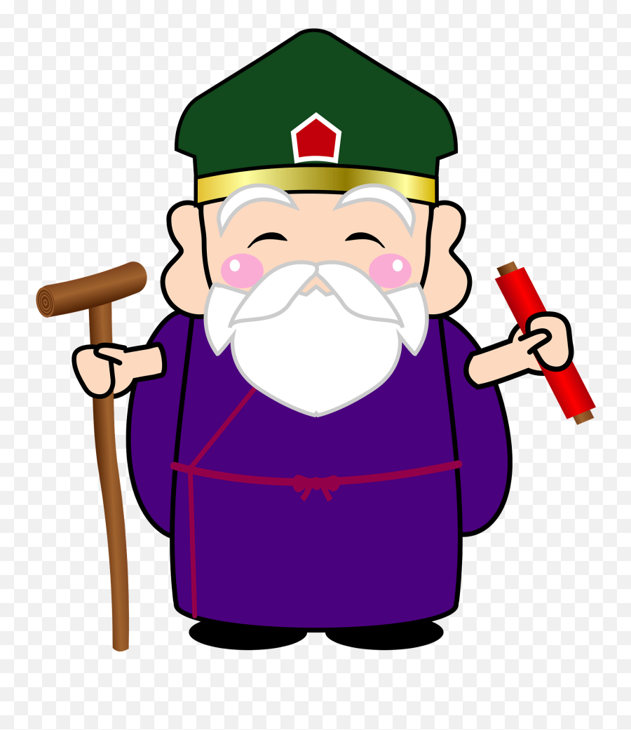 Jurojin God - God Of Longevity Png Emoji,Old Man With Cane Emoji