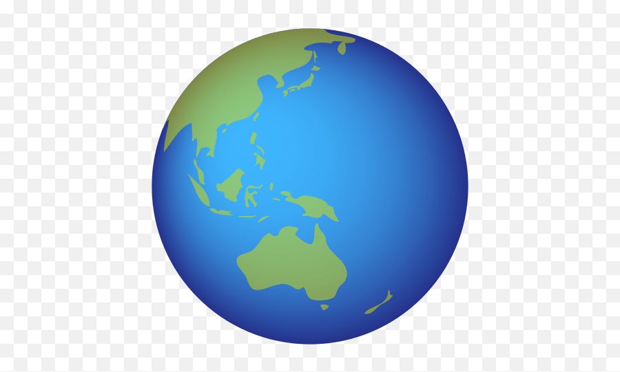 Earth Globe Asia - Globe Earth With Australia Emoji,Transparent Australian Flag Emoji