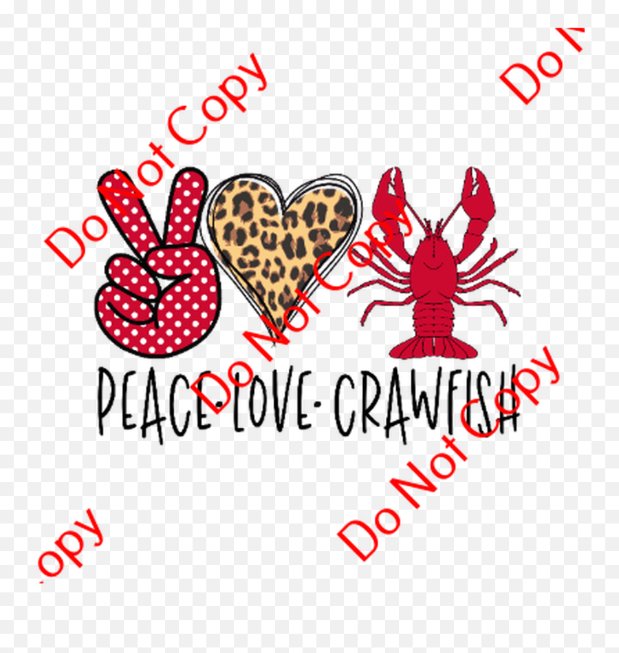 Louisiana Crawfish Designs 1 - Peace Love Sublimation Emoji,Crystal Emotion 3 Piece Abstract Gold And White Blue Flecks On Canvas,canvas Print-blue Abstract