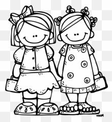Emotions Clipart Black And White - Twins Clipart Black And White Emoji,Friend Emotions