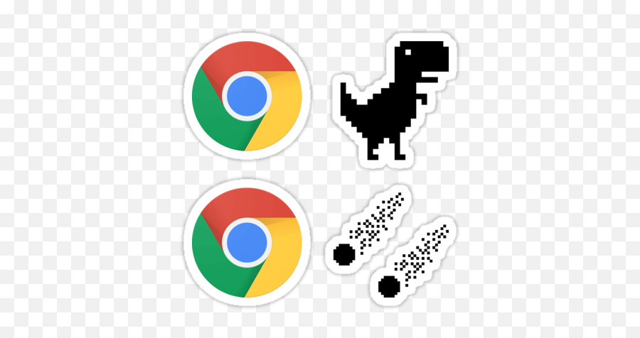 Google Chrome Stickers And T - Shirts U2014 Devstickers Steve The Jumping Dinosaur Emoji,Apple Emoji On Chrome