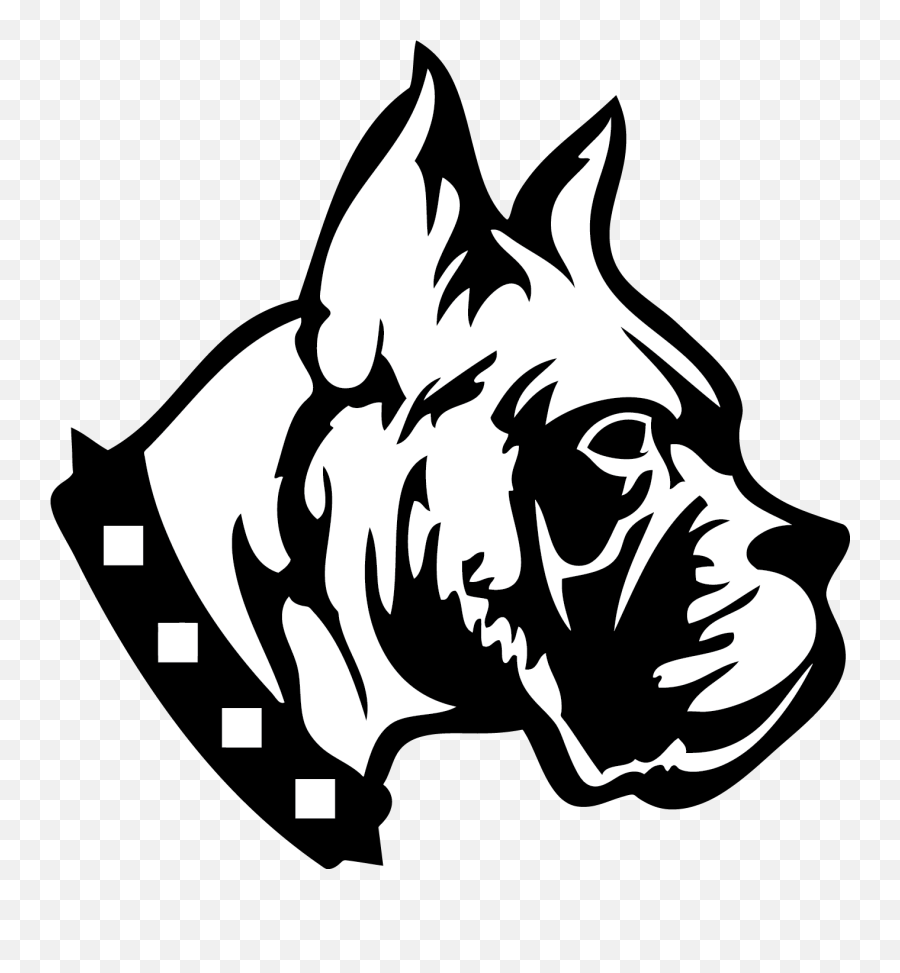 Dog Clipart Boxer Dog Boxer Transparent Free For Download - Black And White Logos Dogs Emoji,Boxer Emoji