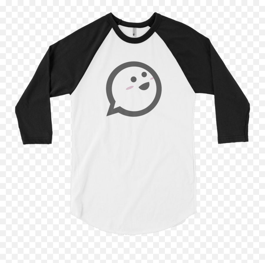 4 Sleeve Mandaboo T Emoji,Mocking Emoticon Black White