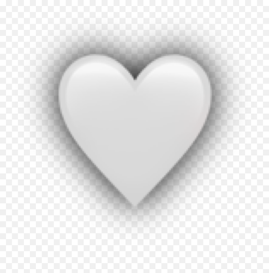 Heart White Shadow Overlay Sticker By - Solid Emoji,Apple Orginal Emojis Were White