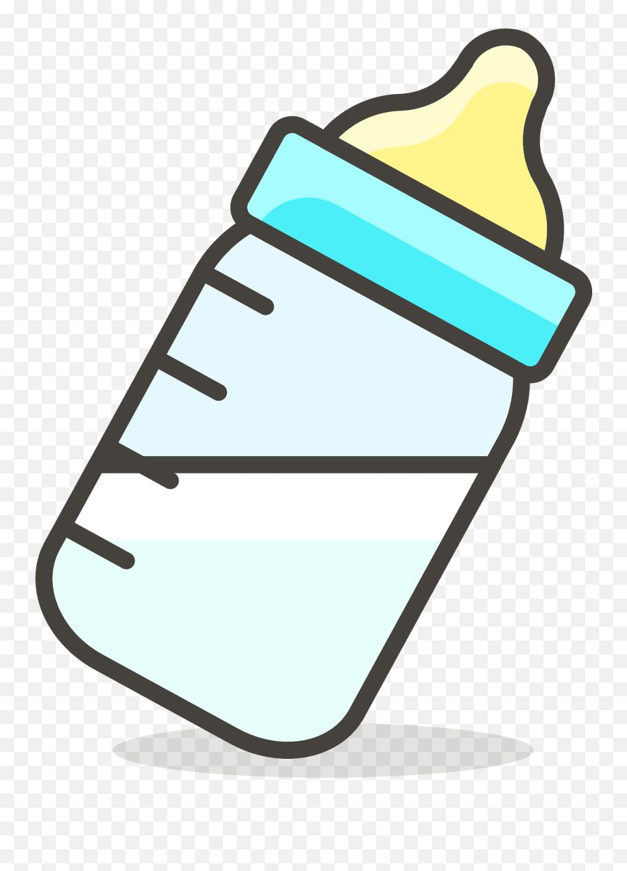 Baby Bottle Emoji Clipart - Milk Bottle Clipart Png,Bottle Emoji