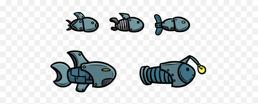 Download Robotic Fish Design - Robot Fish Drawing Png Image Robot Fish Png Emoji,Robot Emoji Png