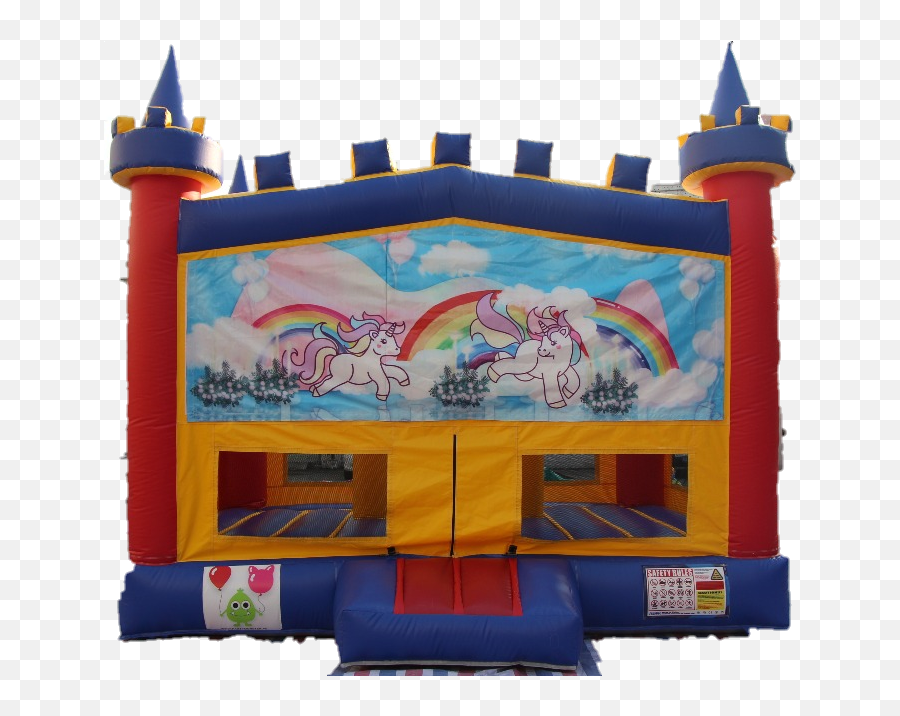 Unicorn Bouncy Castle - Playground Emoji,Emoji Castle And Book