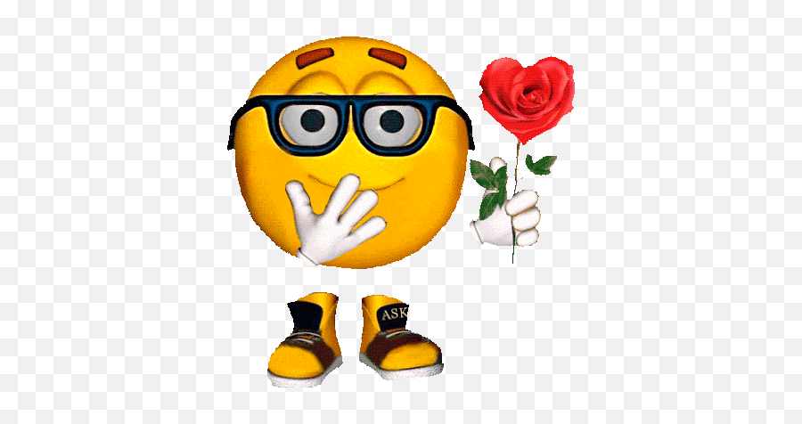 Pin By Lebrun On Gif Smileys Funny Emoticons Animated - Rose Heart Emoji,Gangster Emojis