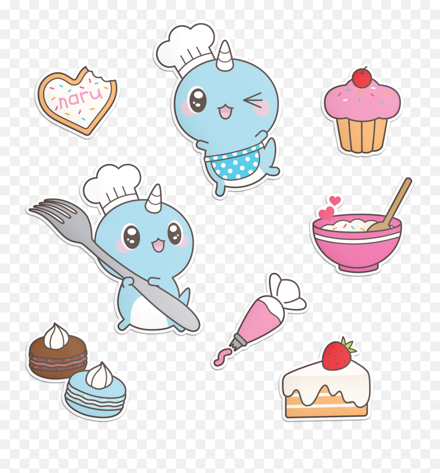 Bakery Sticker Sheet U2013 Hungrynaru - Cake Decorating Supply Emoji,Emoji Sticker Sheet