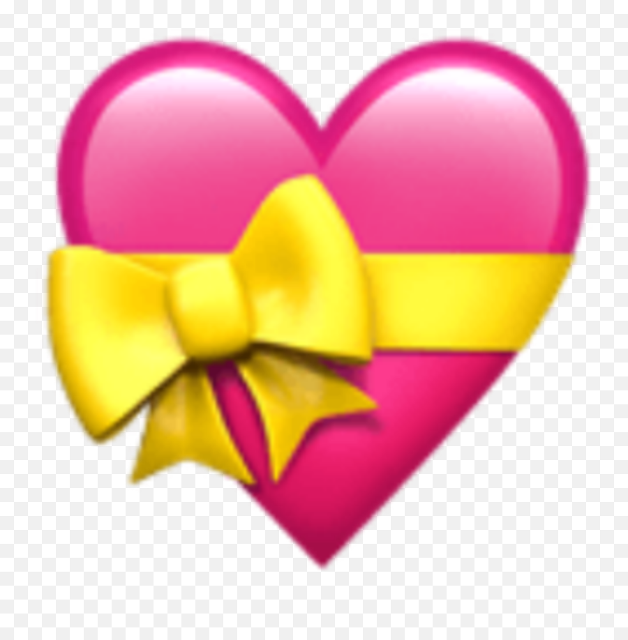 Pink - Whatsapp Emoji Heart,Bow Emoji