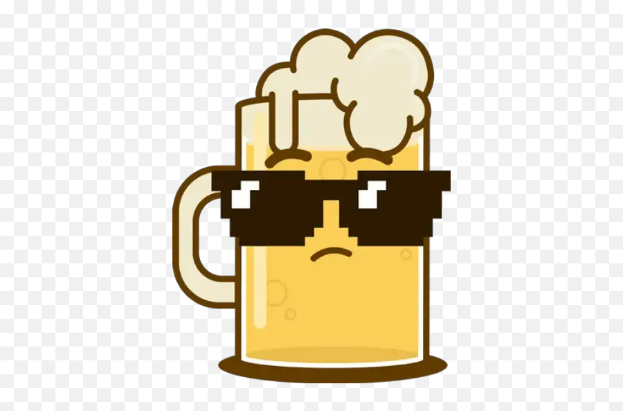 Birrë Stickers For Whatsapp - Beer Glassware Emoji,Mystic Messenger Jaehee Emoji