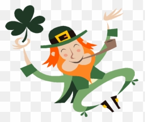 Leprechaun Clipart - Clip Art Leprechaun Pot Of Gold Emoji,Dancing Leprechaun Emoji
