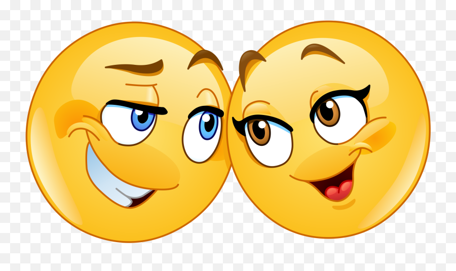 Flirting Emoji Decal - Love Faces Of Emoji,Flirting Emoji
