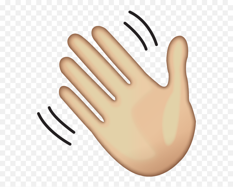 Download Waving Hand Sign Emoji - Waving Hand Emoji Png,Hand Emoji