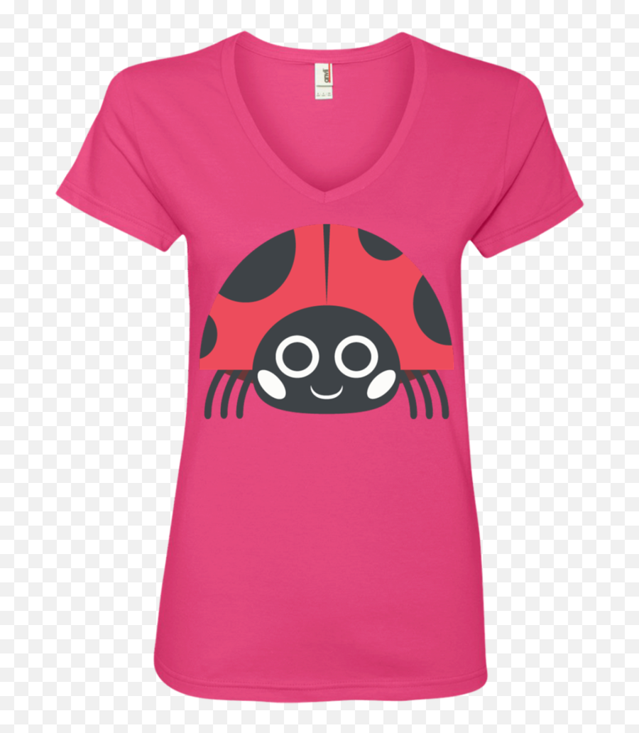 Lady Bird Emoji Ladiesu0027 V - Neck Tshirt U2013 That Merch Store,Lady Emoji