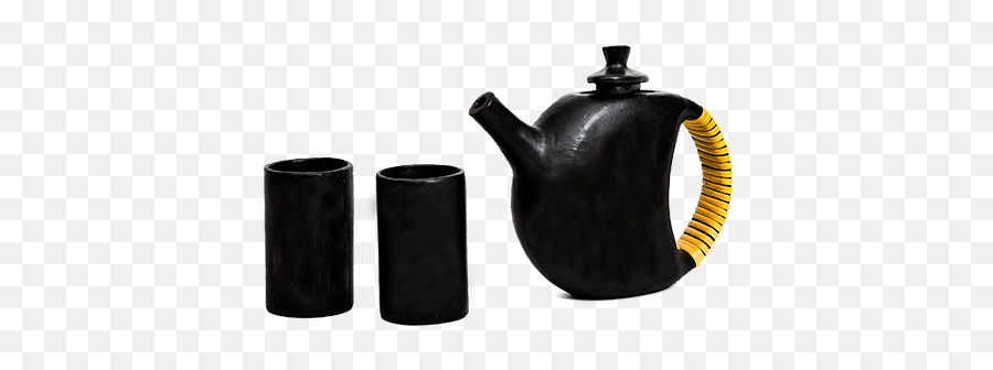 Longpi Glossy Uniquely Shaped Tea Set - Teapot Emoji,Teapot Emoji