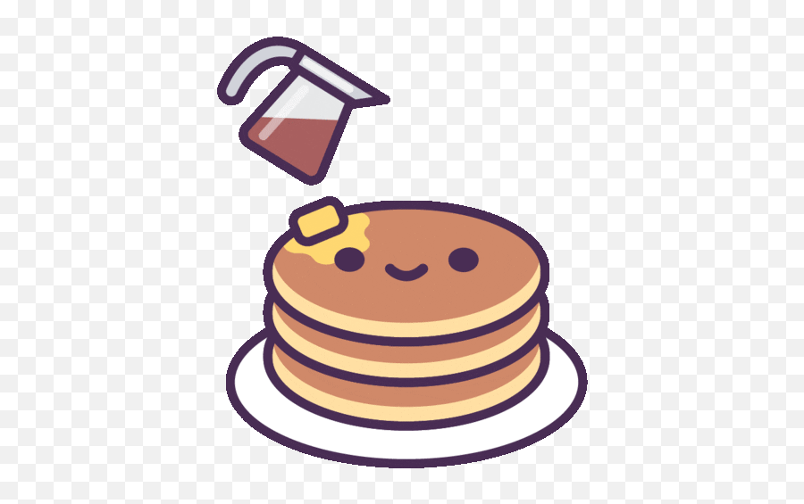 Pancake Stickers Page 1 - Line17qqcom Kawaii Cute Food Gifs Emoji,Emoji Pancake Pan