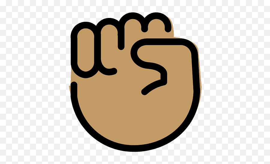 Raised Fist Emoji Clipart - Emoji,Fist Emoji