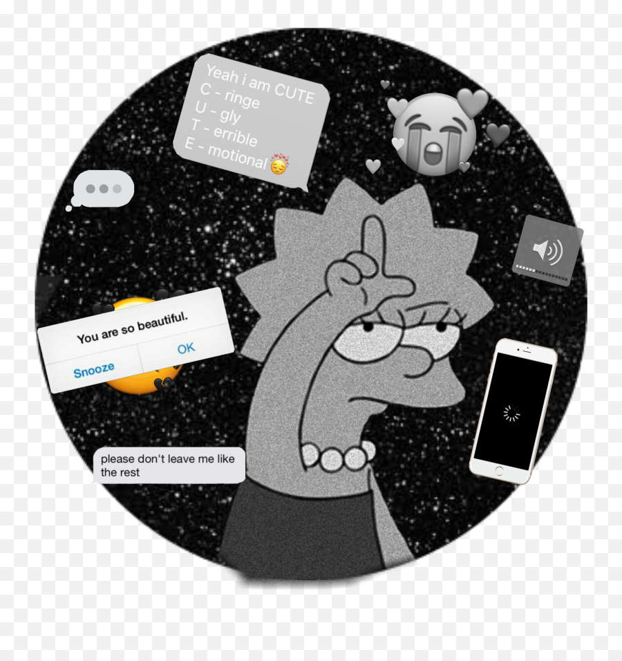 Moody Mood Simpsons Sticker By Kailyn Rhett - Fuck Love Emoji,Moody Emoji