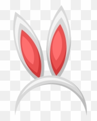 Bunny Ears Clipart - Bunny Ears Headband Piece Trabsperent Emoji,Emoji Headbands