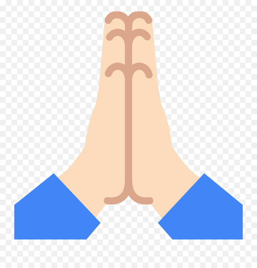 Folded Hands Emoji Clipart Free Download Transparent Png - Emoji De Manitas Juntas,Praying Hands Emoji On Android