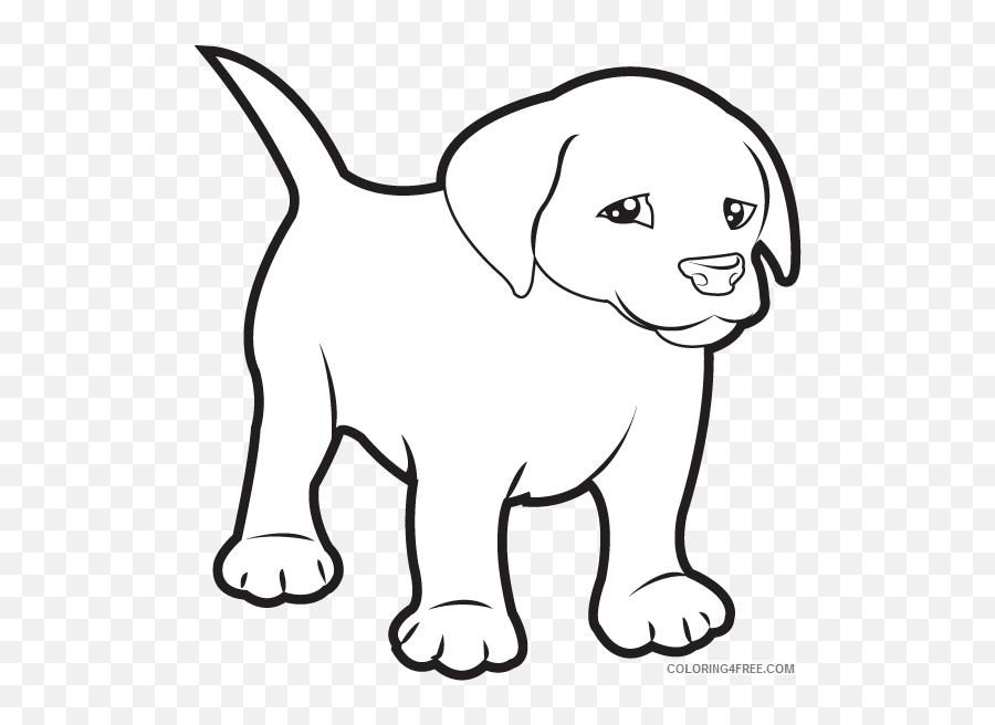 Puppy Outline Coloring Pages Free Animals Pets Printable - Black And White Clipart Of Dog Emoji,Yorkie Emoji